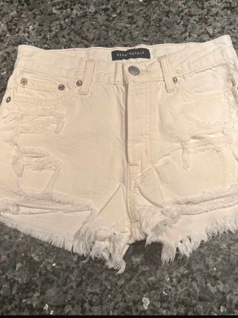Aeropostale Distressed Denim Cutoff Shorts